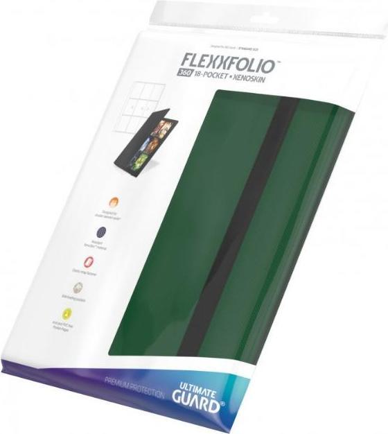 Actual product image Ultimate Guard UGD010206 - Flexxfolio 360 – 18-Pocket Xenoskin Portfolio, green