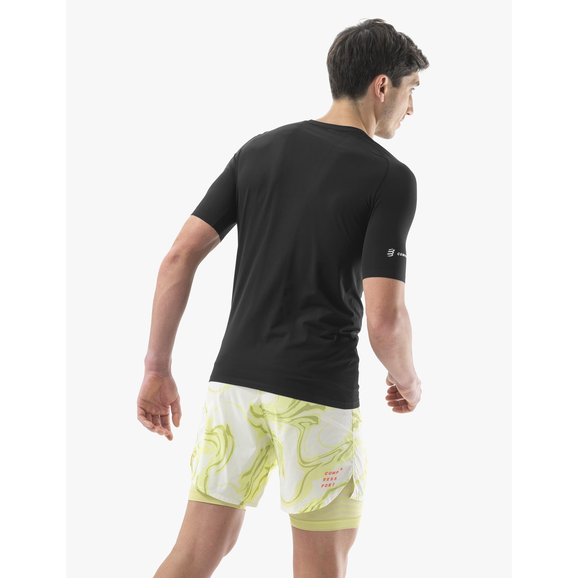 Compressport, Herren, Sportshirt, Trail Racing SS Tshirt M (L), Schwarz, L