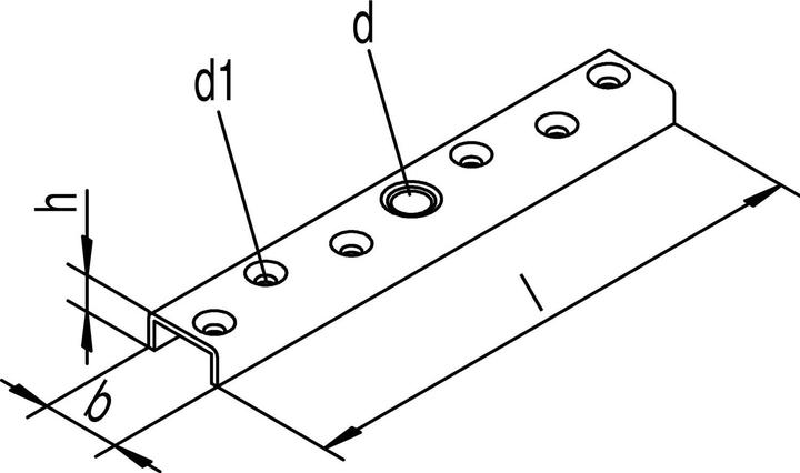 Productafbeelding Helm Flens -93 493 Profiel 400 Staal verzinkt voor houten schuifraam
