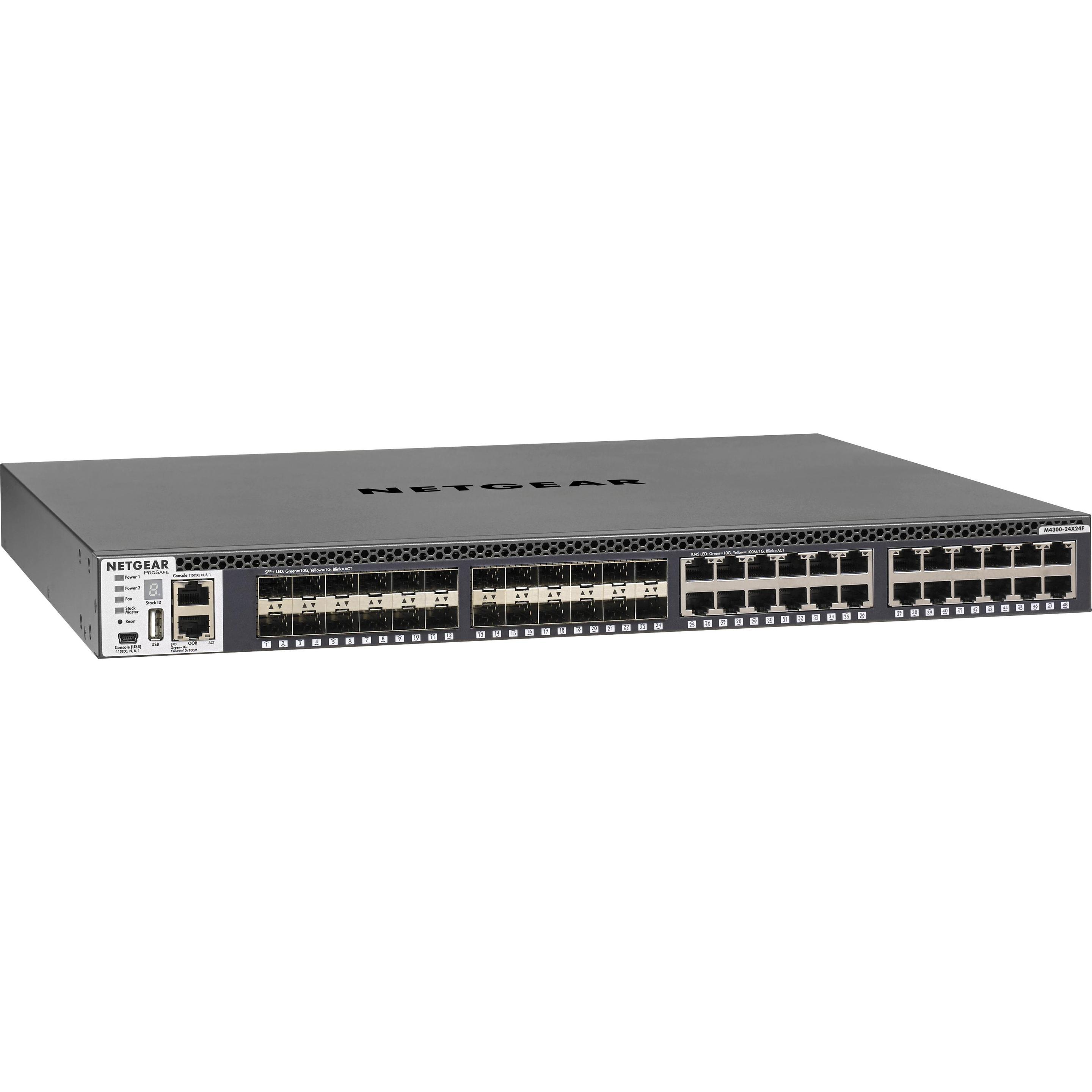 Netgear XSM4348S: 48 Port Managed Switch (48 Ports), Netzwerk Switch, Schwarz