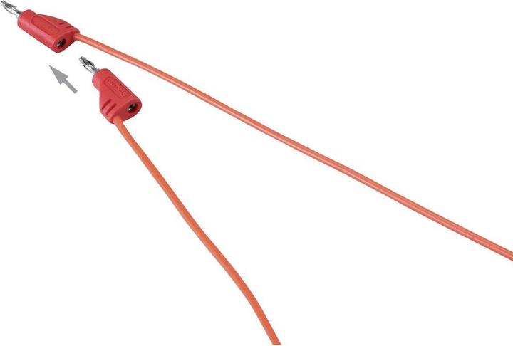 Actual product image Voltcraft Highly flexible test leads SET rt/sw 60 V/DC, 30 V/AC 2.2 A