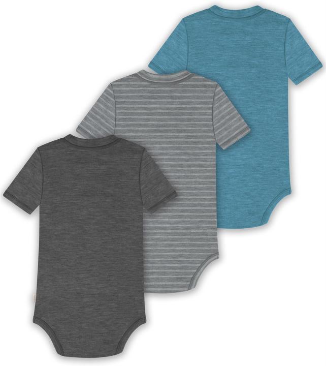Produktbild Normani 3er Set Baby Merino Kurzarmbody „Tihoi" - 9323 (74)