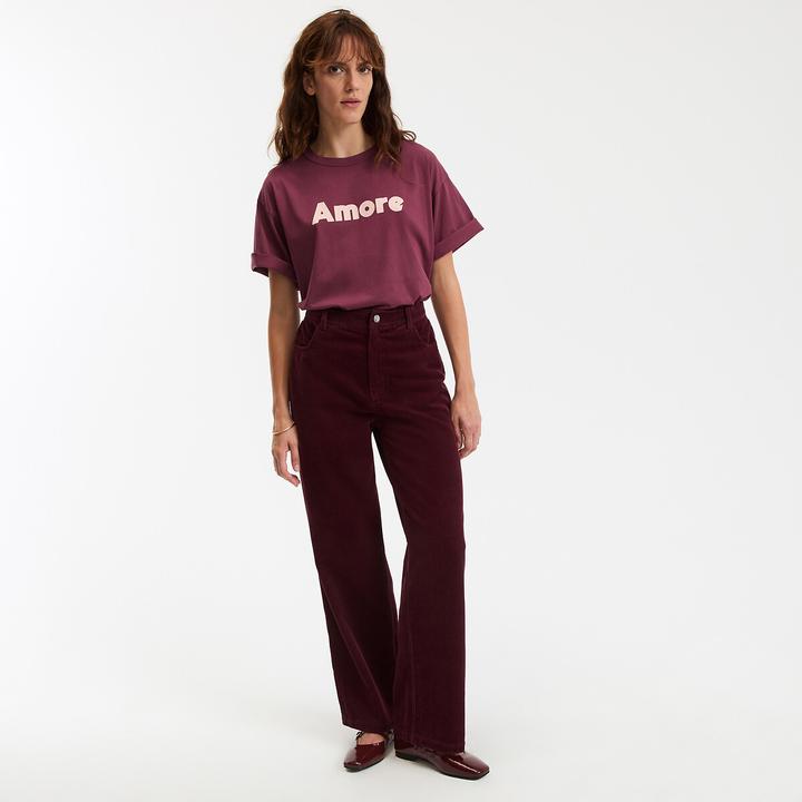 Actual product image La Redoute Collections T-Shirt mit Schriftzug und rundem Ausschnitt (XXL)