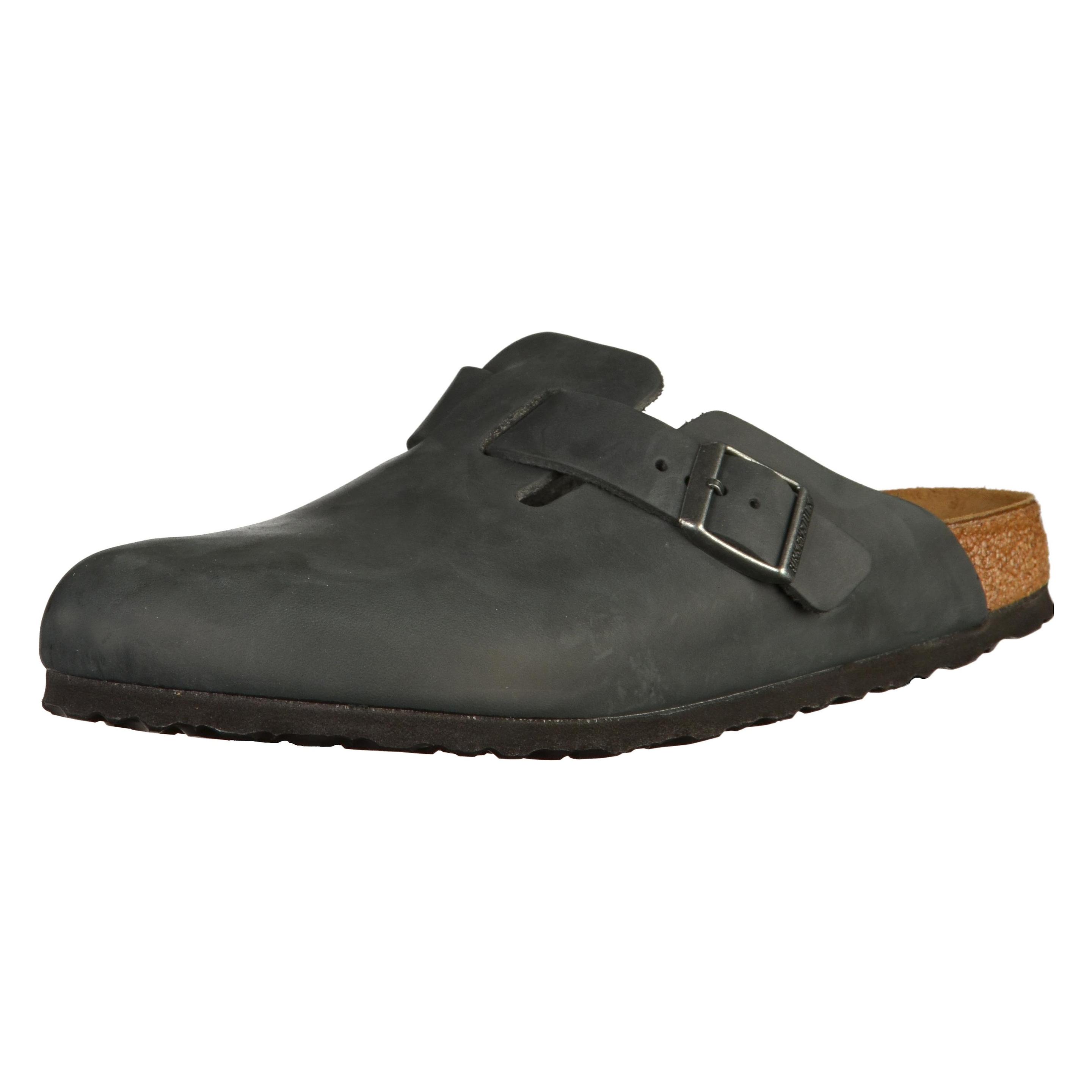 Birkenstock, Unisex, Sandalen, Boston, Zwart, (39)