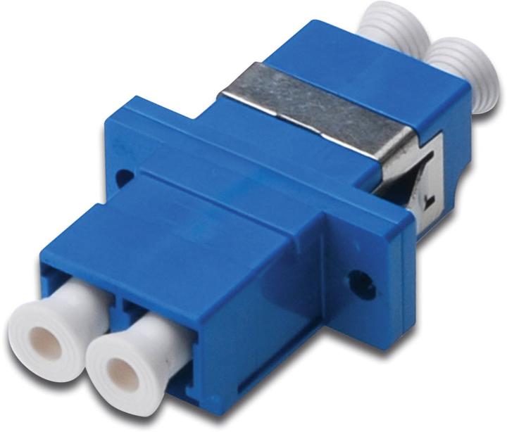 Image du produit Digitus LC / LC Duplex Couplage Couleur bleu Zircone Manchon en céramique Boîtier en plastique Monomode (Raccord réseau)