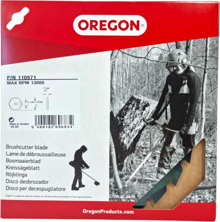 Produktbild Oregon Rodungssägeblatt MAXI 200 x 25,4 mm ( 110971 ) (Rasentrimmer, Sägekette)
