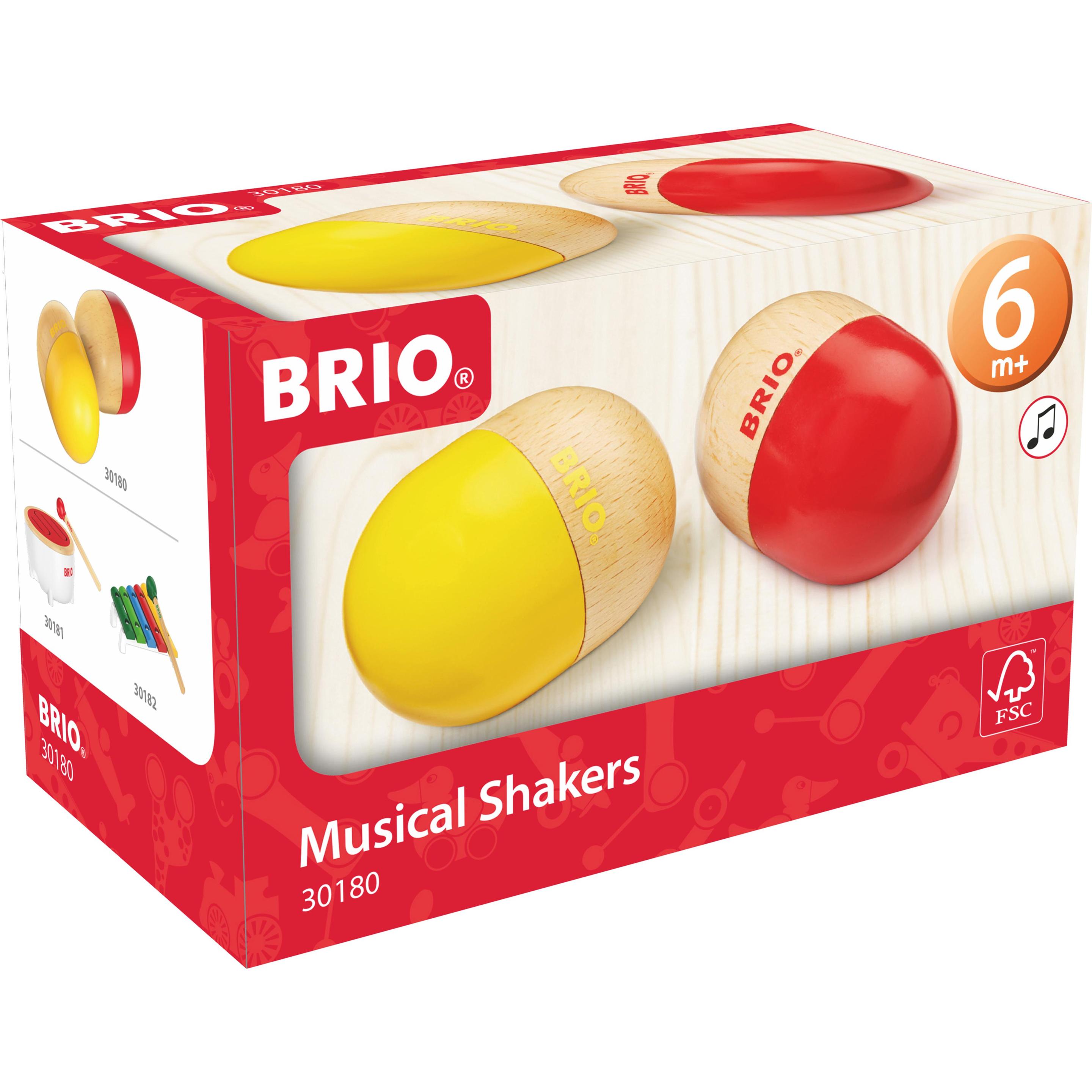 Brio Holz Musikinstrument Rasselei Set, 2tlg. (Englisch)