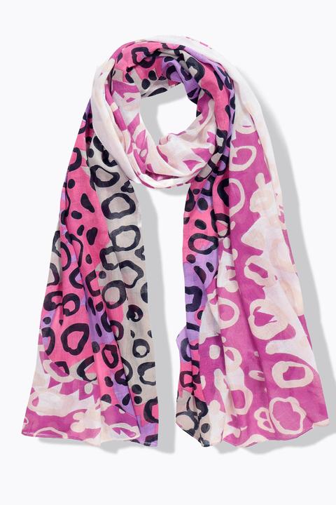 Immagine prodotto Ulla Popken Sciarpa con stampa colorata patchwork e leopardato