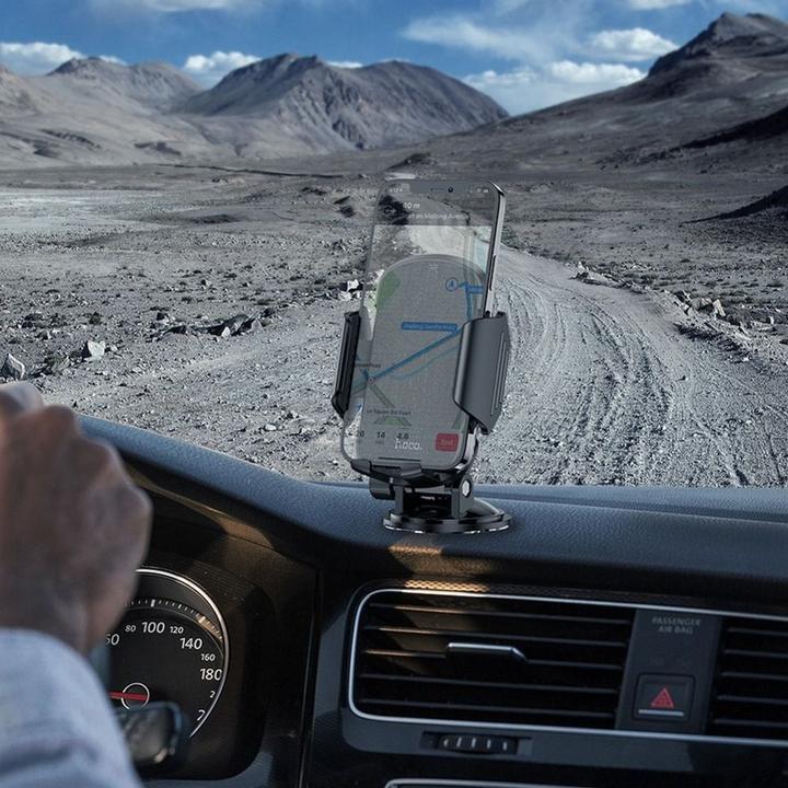 Actual product image Hoco - Car Holder Just Fast (CA82) - for Windshield and Dashboard - Black