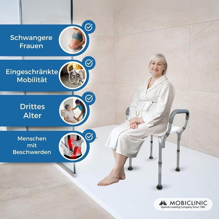 Produktbild Mobiclinic Duschstuhl (100 kg)