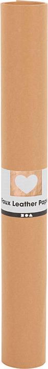 Actual product image Creativ Company Leather paper roll, 350 g, 1 piece, light brown (350 g/m², 1x)
