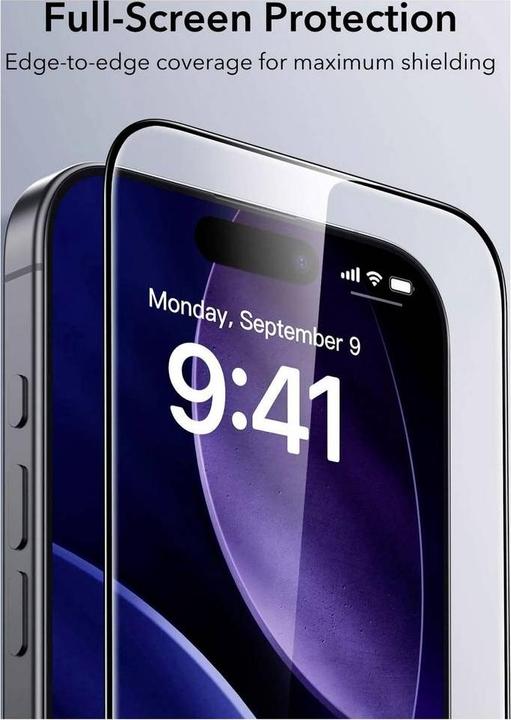 Produktbild ESR UltraFit Classic Screen Protector, for iPhone 17 Pro (1 Stück, Apple iPhone 17 Pro)