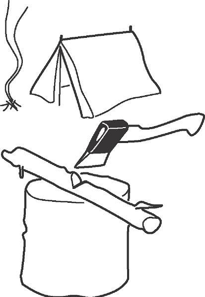 Produktbild Bahco Camping-Axt mit geschwungenem Eschenstiel, 400 mm, 1,25 kg