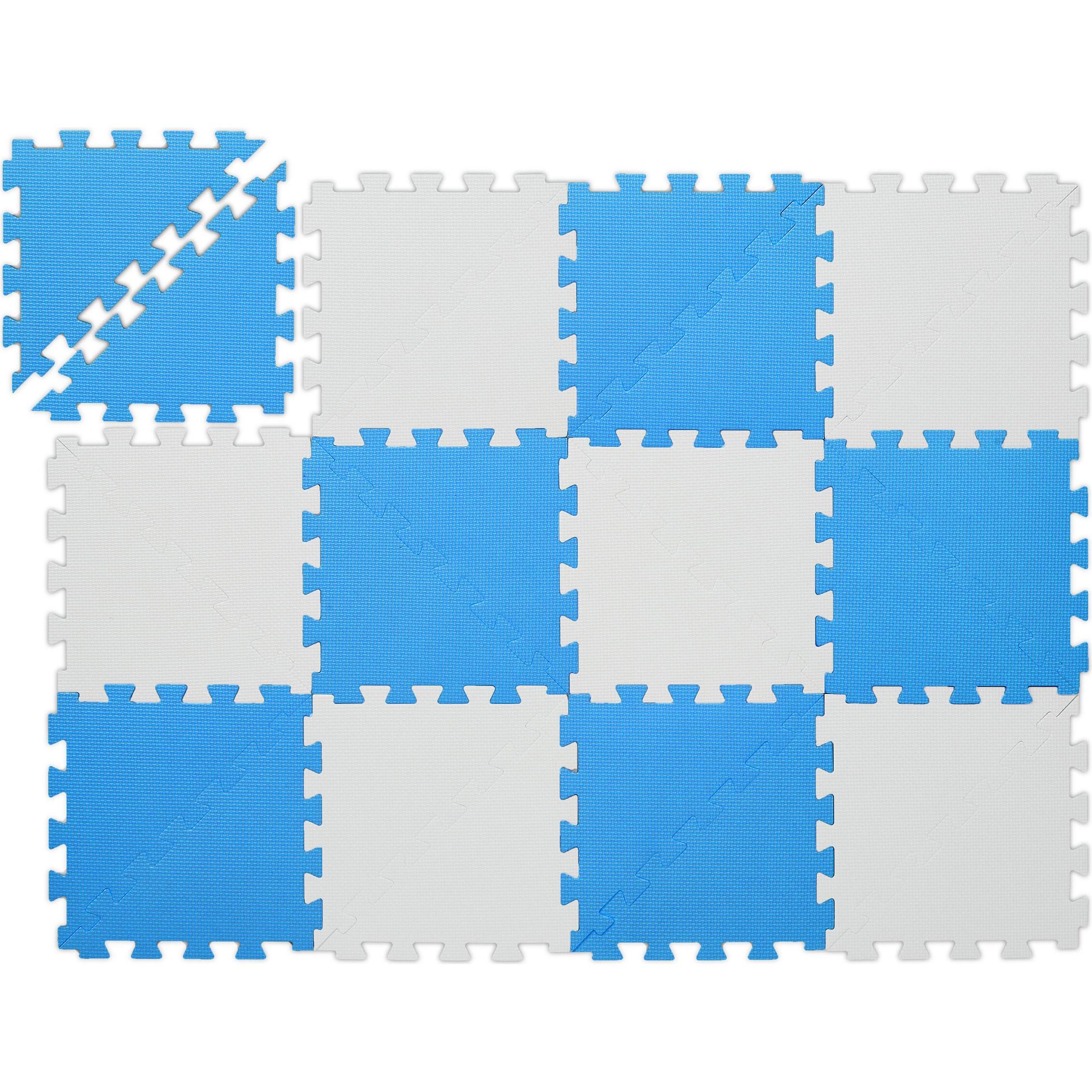 Relaxdays, Spielteppich + Spielmatte, Puzzlematte (30 x 30 x 1 cm)