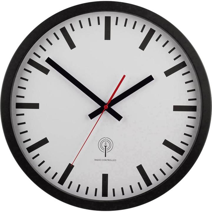 EuroTime Radiogestuurde wandklok 56862 40 cm Schwa (40 cm)