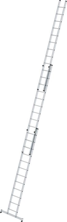 Produktbild Munk Sprossen-Schiebeleiter 3-teilig mit nivello-Traverse 3x12 Sprossen (Anlegeleiter, 300 cm)