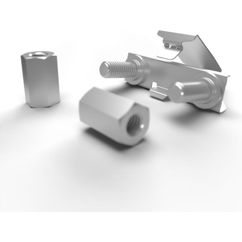 PATCHBOX Schraubenset, Serverschrank Zubehör, Silber