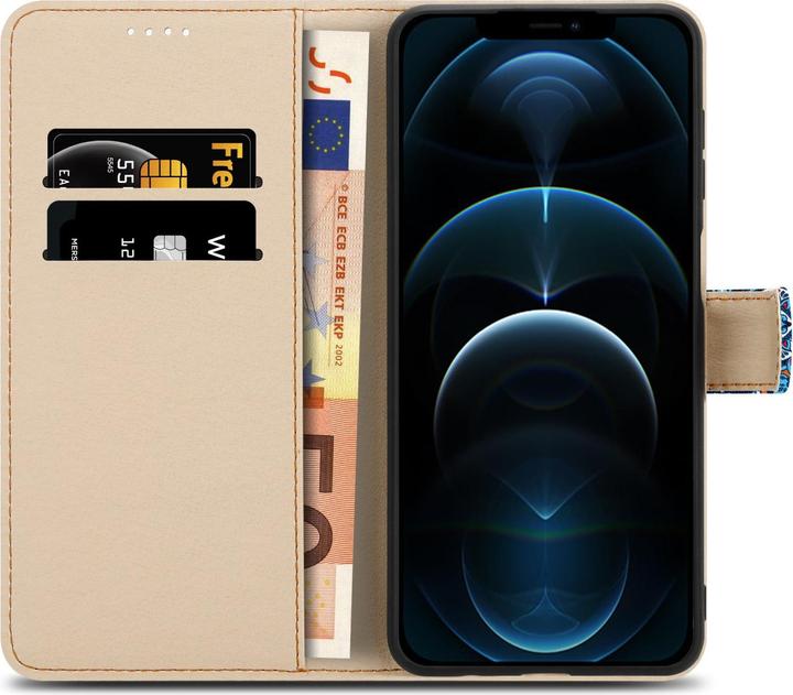 Produktbild Cadorabo Book Hülle mit Print (Apple iPhone 13 Pro Max)