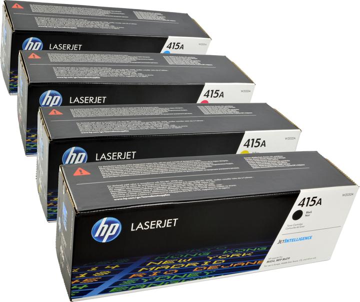 Actual product image HP 4 Toner W2030A-W2033A 415A Multipack K C M Y 4-colour (C, FC, M, Y)