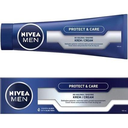 NIVEA, Rasierschaum + Rasiergel, NIVEA Men Protect &amp Care Schützende Rasiercreme 100ml (100 ml)
