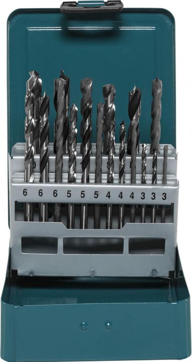 Produktbild Makita Universal-Bohrersortiment 18 St. (3 mm, 4 mm, 5 mm, 6 mm, 8 mm, 10 mm)