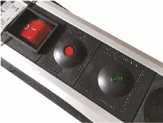 Actual product image M-Cab Power strip 6-way (6x, CEE 7/3, 2 m)