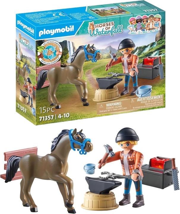 Image du produit Playmobil Hufschmied Ben & Achilles (71357, Playmobil Chevaux de la cascade)