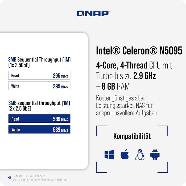 Produktbild QNAP TS-664-8G (0 TB)