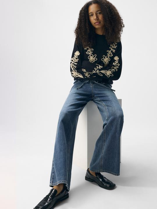 Immagine prodotto Object Jeans a gamba larga con cintura (XL)