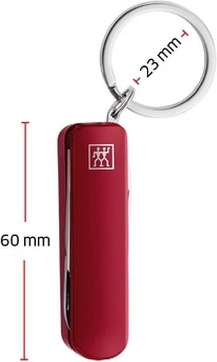 Produktbild Zwilling Multi-Tool m. Schlüsselanhänger, rot, 57 mm