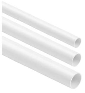 No Name Starres glattes Verdrahtungsrohr WEISS RL-22 2m (PACKUNG MIT 25 STÜCK) (200 cm)