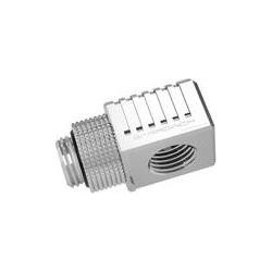 Barrow Special Adapter 90 Grad G1/4 Zoll IG auf G1/4 Zoll IG - silber, Raccordo di raffreddamento, Argento