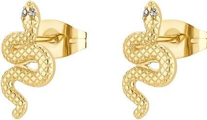 Brosway BHKE195 Women's Earrings with Snake Symbol Stainless Steel CHAKRA Collection 10mm (Edelstahl)