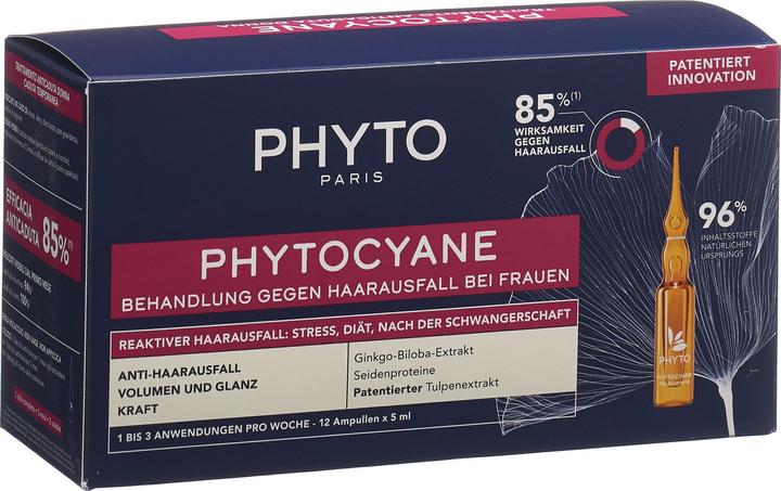 Produktbild Phyto Phytocyane Women Reac deutsch/italienisch 12 Fl 5 ml (60 ml)
