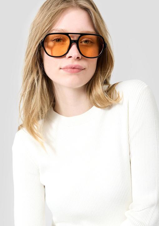 Actual product image s.Oliver Strickpullover Gerippter Pullover aus Viskosemix (L)