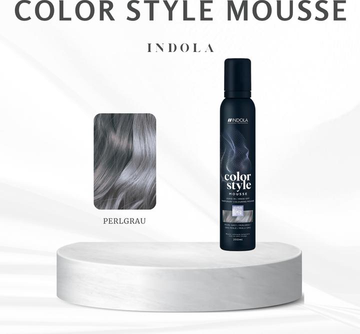 Produktbild Indola Color Style Mousse Perlgrau 200 ml (Perlgrau)