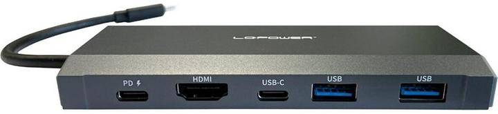 Actual product image LC-Power HUB-C-MULTI-7-M2 USB-C hub/M2 M.2 SSD retail (USB-C, 5 Ports)