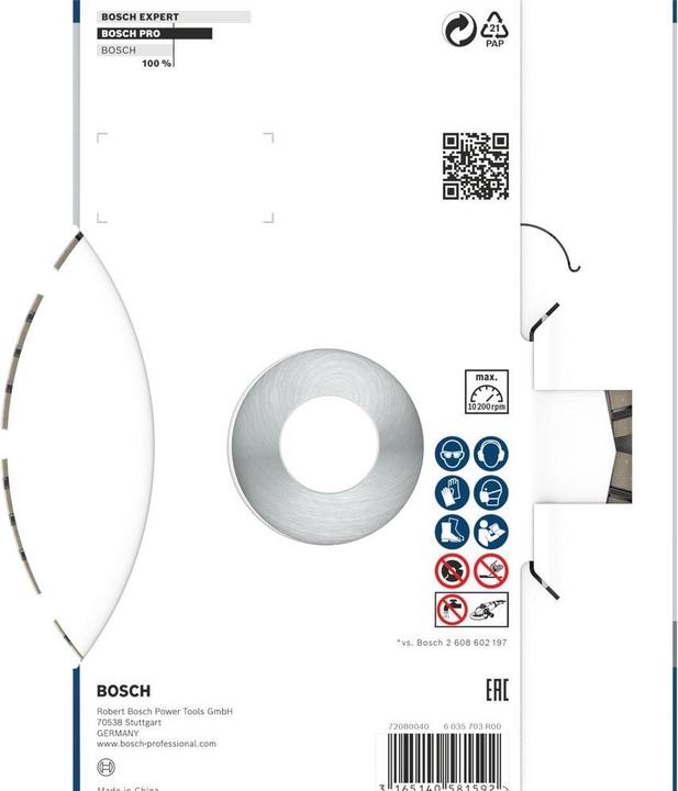 Actual product image Bosch Professional Zubehör PRO Concrete diamond cutting disc, 150 x 22.23 mm
