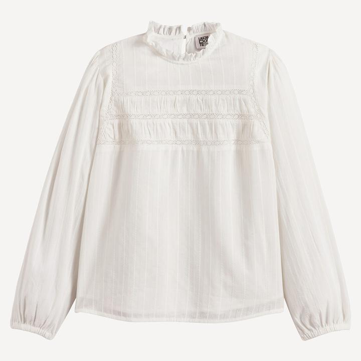 Immagine prodotto La Redoute Collections Bluse mit viktorianischem Kragen (128)