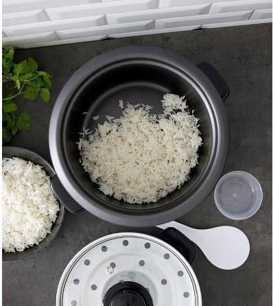 Actual product image F&H Group Nordic Sense - Rice cooker 1.5 litre 500 watt - Steel/Black (15232)