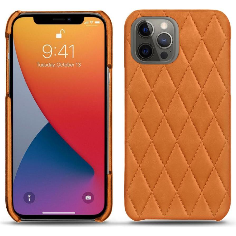 Noreve Lederschutzhülle (Apple iPhone 13 Pro Max), Smartphone Hülle, Orange