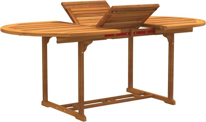 Immagine prodotto vidaXL Mobili da giardino set da pranzo set da giardino 7 pezzi in legno massiccio di acacia textilene (100 cm)