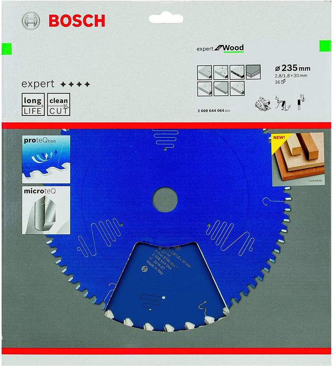 Produktbild Bosch Professional Zubehör Kreissägeblatt Expert for Wood, 235 x 30 x 2,8 mm, 36