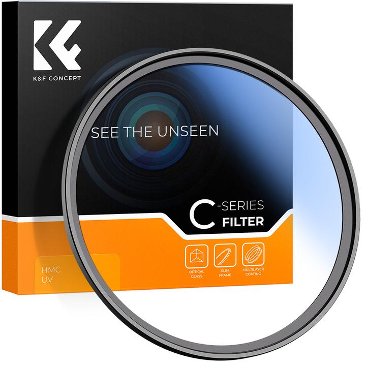 Productafbeelding K&F Concept Filter 40,5 MM Blauw Gecoate UV Classic Series (40.50 mm, UV-filter)