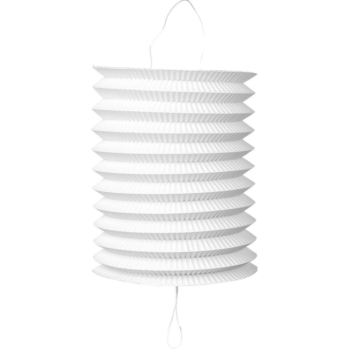 Globos, Laterne, Papierlaterne Weiss, 16cm (Ø 16 cm)