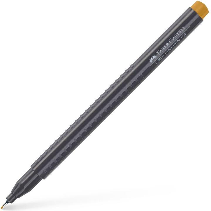 Actual product image Faber-Castell Finepen Grip 0.4 burnt ochre (Burned Ochre, 1 x)