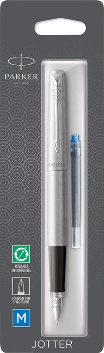 Produktbild Parker Füller JOTTER Edelstahl C.C. M (Edelstahl, Schwarz, 1x)