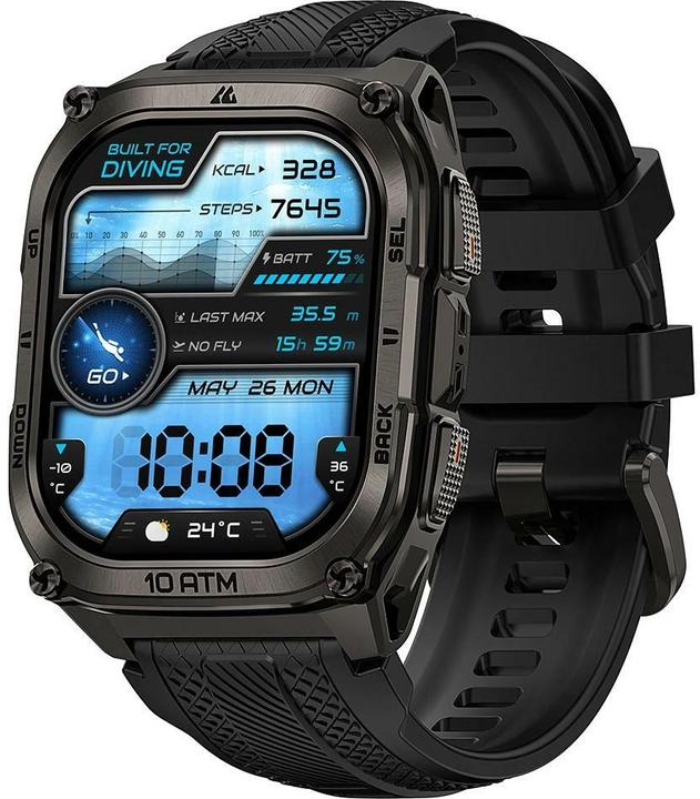 Actual product image Kospet Smartwatch Tank M4 Schwarz