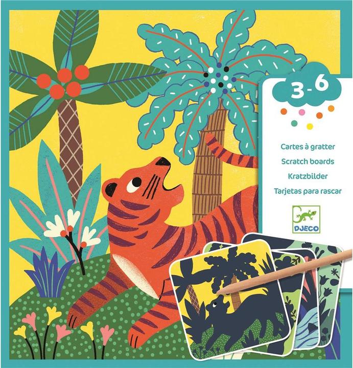 Produktbild Djeco Scratchbilder grosse Tiere