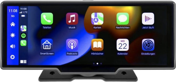 Novidarte Dashcam avec Carplay 9,8 pouces (Écran intégré)